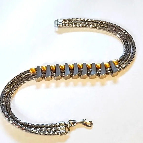 Accessories | Nwot Gold Silver 3 Strand Belt | Poshmark display picture 1